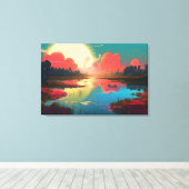 Traumland Leinwanddruck (Insitu (Holzboden))