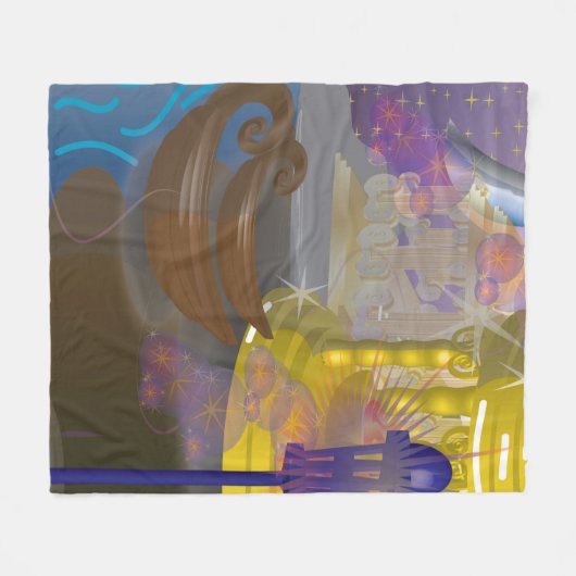 Traumlandmediumdecke! Fleecedecke (Vorderseite (Horizontal))