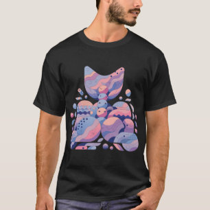Traumlandschaft abstrakter Gesichter T-Shirt