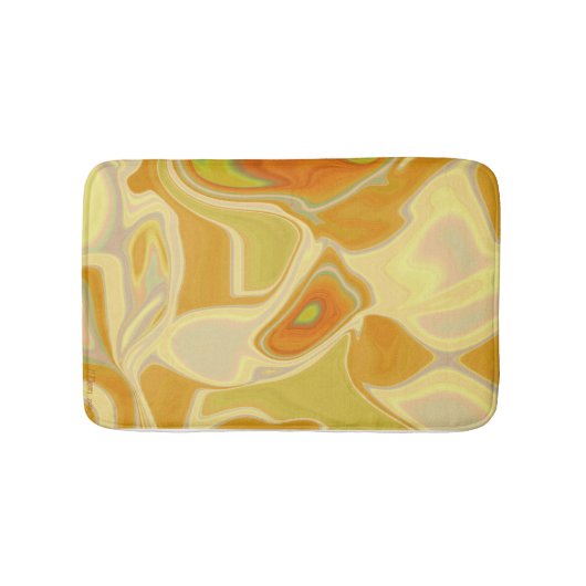 Traumlandschaft in Gold Badematte (Vorderseite)