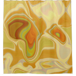 Traumlandschaft in Gold Duschvorhang