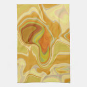 Traumlandschaft in Gold Geschirrtuch (Vertikal)