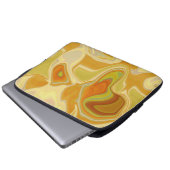 Traumlandschaft in Gold Laptopschutzhülle (Vorne Knopf)