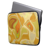 Traumlandschaft in Gold Laptopschutzhülle (Vorderseite Links)