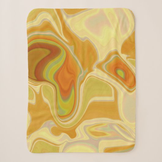 Traumlandschaft in Gold Sherpadecke (Vorderseite)