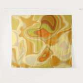 Traumlandschaft in Gold Wandteppich (Vorderseite (Horizontal))