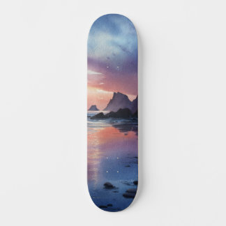 Traumlandschaft Küsten-Sonnenuntergangs-Deck Skateboard