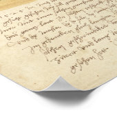 Traumlandschaft mit Text, 1526 Poster (Ecke)