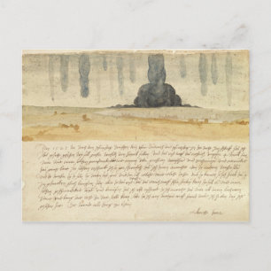 Traumlandschaft mit Text, 1526 Postkarte