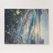 Traumlandschaft: Wildblumen am Ocean Puzzle (Horizontal)