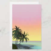 träumliche Wüste Island Stationery Briefpapier (Vorne/Hinten)