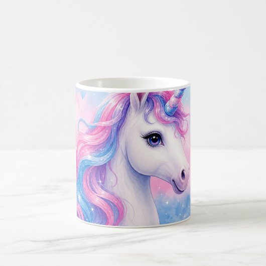 Träumlicher Pastell-Einhorn-Becher Kaffeetasse (Mittel)