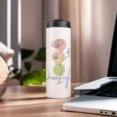 Traumlichter Blumenpastellfarben Umarmung Thermosbecher