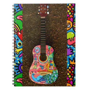 TraumLiebe-buntes helles Gitarren-Notizbuch Notizblock