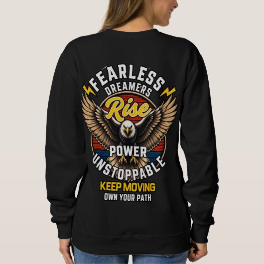 Traumloser Adler Sweatshirt (Rückseite)