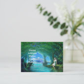 Traummädchen-Visitenkarten Visitenkarte (Stehend Vorderseite)