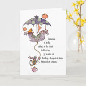 TraumMiezekatze-Karte Karte (Gelbe Blume)