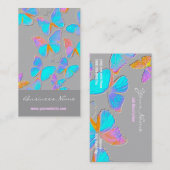 TraumOn/Embossed-Like Schmetterlinge Visitenkarte (Vorne/Hinten)