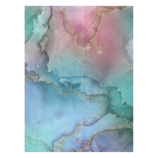 Traumpasten - Alkoholfarbe und Gold Tischdecke (Vorderseite)