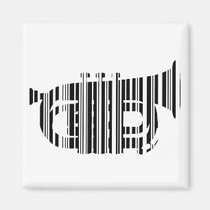 TRAUMPET BAR CODE Musikcodemuster Magnet