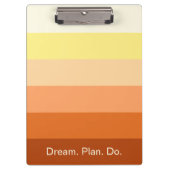 Traumplan Do - Farbenspiel zurück zur Schule - Klemmbrett (Vorderseite)