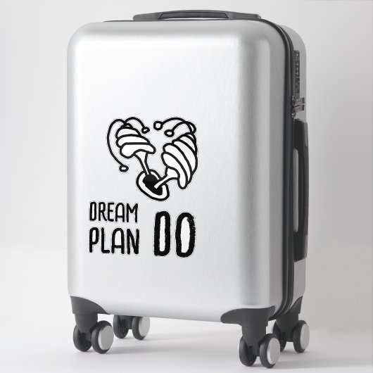 Traumplan DO Mushroom lineart Aufkleber (Koffer)