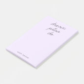 Traumplan Do Pastel Lilac Lila Moderne Feminine Post-it Klebezettel (angewinkelt)