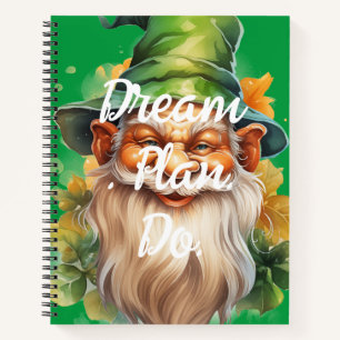 Traumplan. Empfohlen. Leprechaun Notizblock