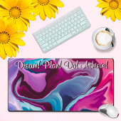 Traumplan erreichen Motivation Abstrakt flüssig Schreibtischunterlage