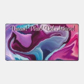 Traumplan erreichen Motivation Abstrakt flüssig Schreibtischunterlage (Vorderseite)
