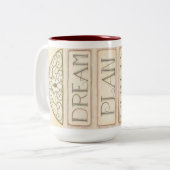 Traumplan erstellen Wiederholung der Kaffee-Tasse Zweifarbige Tasse (Vorderseite Links)