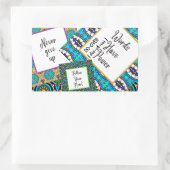 Traumplanen tun rechteckiger aufkleber (Tasche)