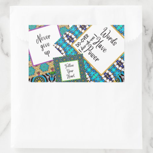 Traumplanen tun rechteckiger aufkleber (Tasche)