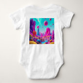 Traumplanet der Farben – Jenseits der Realität Baby Strampler (Rückseite)