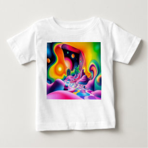 Traumplanet der Farben – Jenseits der Realität Baby T-shirt