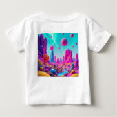 Traumplanet der Farben – Jenseits der Realität Baby T-shirt (Rückseite)