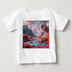 Traumplanet der Farben – Jenseits der Realität Baby T-shirt