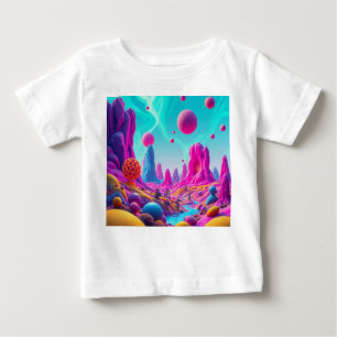 Traumplanet der Farben – Jenseits der Realität Baby T-shirt