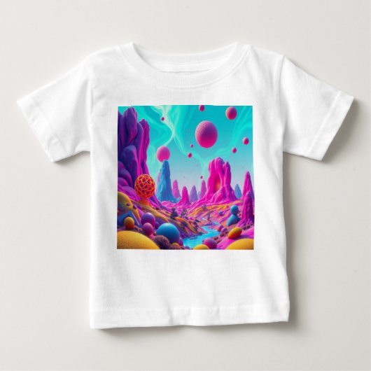 Traumplanet der Farben – Jenseits der Realität Baby T-shirt (Vorderseite)