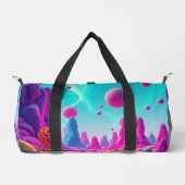 Traumplanet der Farben – Jenseits der Realität Duffle Bag (Vorderseite)