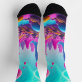 Traumplanet der Farben – Jenseits der Realität Socken (Oben)