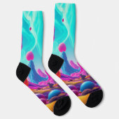 Traumplanet der Farben – Jenseits der Realität Socken (Rechts)