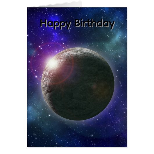 Traumplanet, Geburtstagskarte (Vorne)