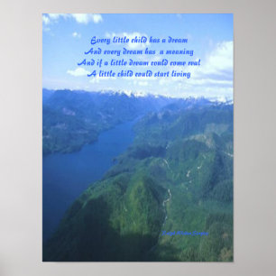 Traumposter eines Kindes Poster