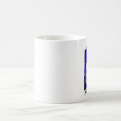 Traumreise blaue Kunst Kaffeetasse (Mittel)