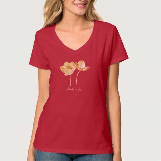 Traumromantische Blume - Elegante Fantasy Nature T-Shirt (Vorderseite)
