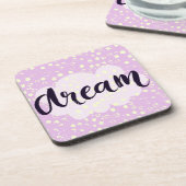 Traumrosa Getränkeuntersetzer (Linke Seite)