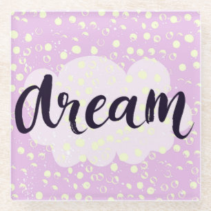 Traumrosa Glasuntersetzer