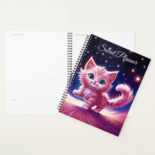 Traumrosa Kätzchen Kinderzimmer einzigartiges Desi Planer (Anzeige)