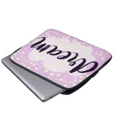 Traumrosa Laptopschutzhülle (Vorne Knopf)